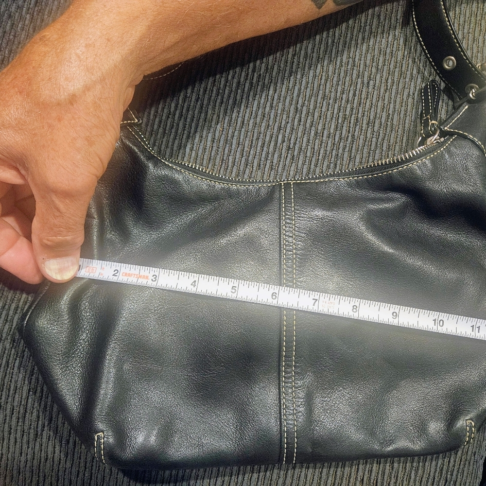 Coach Black Leather Shoulder Bag - Picture 4 of 7